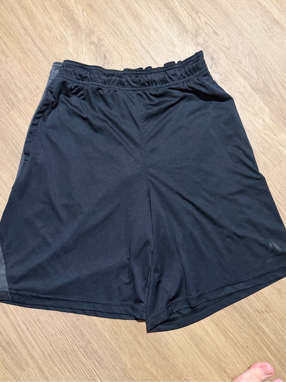 Reebok Black Men's Athletic Shorts with Subtle Dark Side Panels
